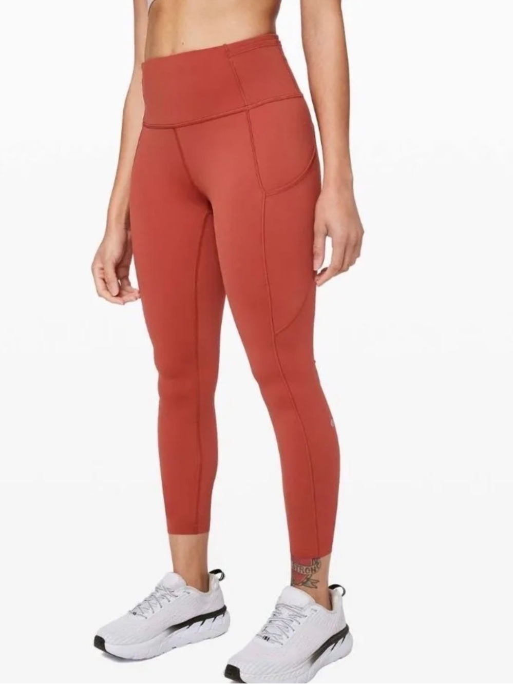 Lululemon Fast and Free Tight II 25" *Non-Reflective Nulux Cayenne